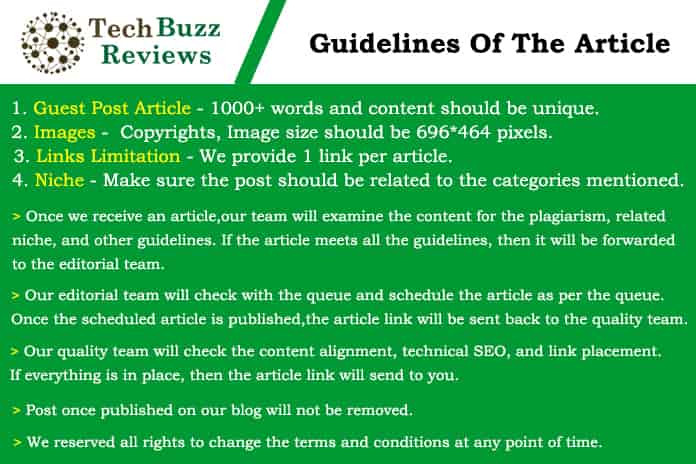 Guidelines - Tech buzz reviews